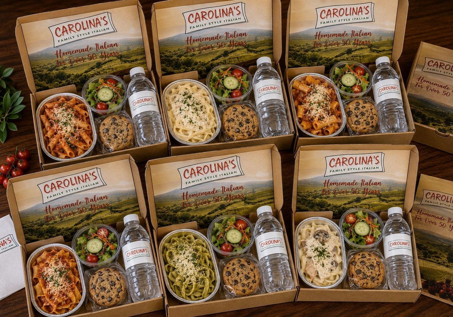 Box lunch pastas